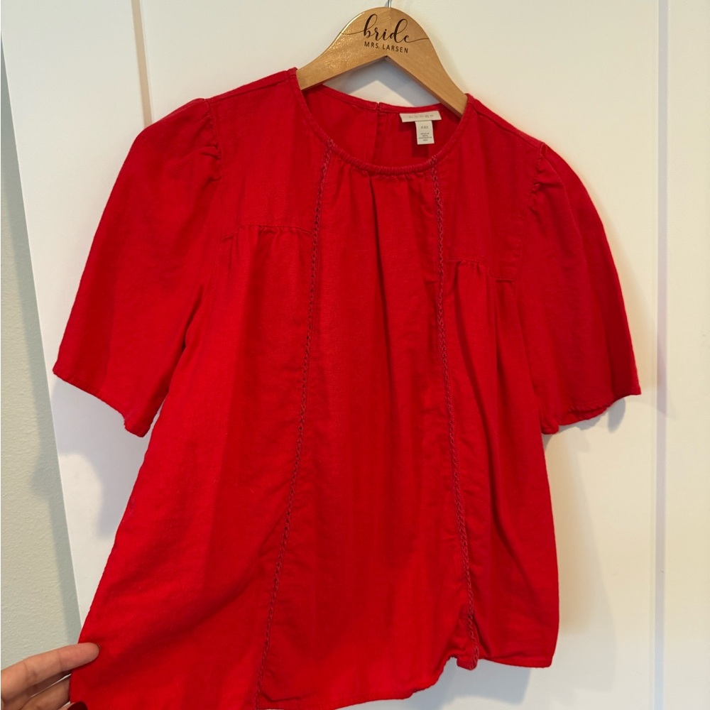 Hinge linen top, purchased at Bloomingdale’s